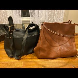Two vintage Coach purses